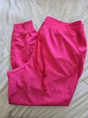 Figs Shocking Pink Drawstring Joggers- 3XLP